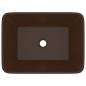 Preview: Luxus-Waschbecken Matt Dunkelbraun 41x30x12 cm Keramik