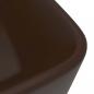 Preview: Luxus-Waschbecken Matt Dunkelbraun 41x30x12 cm Keramik