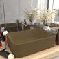 Preview: ARDEBO.de - Luxus-Waschbecken Matt Creme 41x30x12 cm Keramik