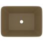 Preview: Luxus-Waschbecken Matt Creme 41x30x12 cm Keramik