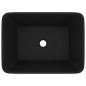 Preview: Luxus-Waschbecken Matt Schwarz 41x30x12 cm Keramik