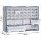 Preview: Multi-Schubladen-Organizer mit 40 Schubladen 52x16x37,5 cm 