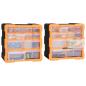 Preview: Multi-Schubladen-Organizer 2 Stk. 12 Schubladen 26,5x16x26 cm