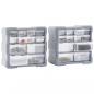 Preview: Multi-Schubladen-Organizer 2 Stk. 12 Schubladen 26,5x16x26 cm