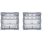 Preview: Multi-Schubladen-Organizer 2 Stk. 12 Schubladen 26,5x16x26 cm