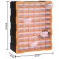 Preview: Multi-Schubladen-Organizer mit 60 Schubladen 38x16x47,5 cm