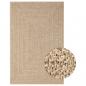 Preview: ARDEBO.de - Teppich 160x230 cm Jute-Optik Innen und Außen