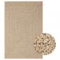 Preview: ARDEBO.de - Teppich 140x200 cm Jute-Optik Innen und Außen