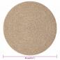 Preview: Teppich 90 cm Jute-Optik Innen und Außen