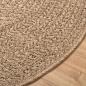 Preview: Teppich 120 cm Jute-Optik Innen und Außen