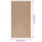 Preview: Teppich 80x150 cm Jute-Optik Innen und Außen