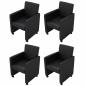 Preview:  Esszimmerstühle 4 Stk. Schwarz Kunstleder