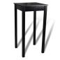 Preview: Barset Bartisch mit 2 Barhockern Schwarz