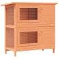 Preview: Kaninchenstall Kleintierhaus Hasenstall 4 Türen Holz