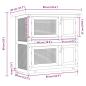 Preview: Kaninchenstall Kleintierhaus Hasenstall 4 Türen Holz
