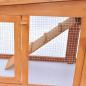 Preview: Großer Kaninchenstall Kleintierhaus Hasenstall mit Dächern Holz