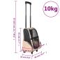Preview: Trolley für Haustiere 3-in-1 Faltbar Beige