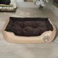 Preview: Warmes Hundebett mit Polsterkissen M