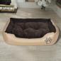 Preview: Warmes Hundebett mit Polsterkissen M
