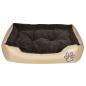 Preview: Warmes Hundebett mit Polsterkissen M