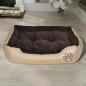 Preview: Warmes Hundebett mit Polsterkissen L