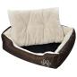 Preview: Warmes Hundebett mit Polsterkissen M
