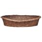 Preview: Hundebett aus Weide Natur 90 cm
