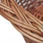 Preview: Hundekorb aus Weide Natur 69 cm