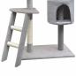 Preview: Katzen-Kratzbaum 150 cm Grau