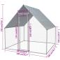 Preview: Outdoor-Hühnerkäfig 2x2x1,92 m Verzinkter Stahl