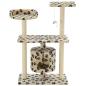 Preview: Katzen-Kratzbaum Sisal 95 cm Beige Pfoten-Aufdruck