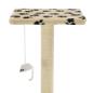 Preview: Katzen-Kratzbaum Sisal 95 cm Beige Pfoten-Aufdruck