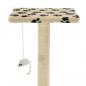 Preview: Katzen-Kratzbaum Sisal 95 cm Beige Pfoten-Aufdruck