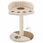 Preview: Katzen-Kratzbaum Sisal 40 cm Beige und Braun