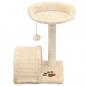 Preview: Katzen-Kratzbaum Sisal 40 cm Beige und Braun