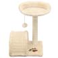 Preview: Katzen-Kratzbaum Sisal 40 cm Beige und Braun