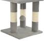 Preview: Katzen-Kratzbaum Sisal 65 cm Grau