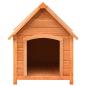 Preview: Hundehütte Kiefernholz & Tannenholz Massiv 72x85x82 cm