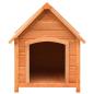 Preview: Hundehütte Kiefernholz & Tannenholz Massiv 72x85x82 cm