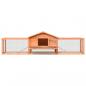 Preview: Kaninchenstall 310x70x87 cm Kiefernholz & Tannenholz