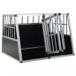 Preview: Hundetransportbox mit Doppeltür 94 x 88 x 69 cm