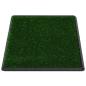 Preview: Haustiertoilette mit Tablett & Kunstrasen Grün 76x51x3 cm WC