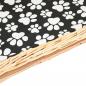 Preview: Hundekorb mit Kissen 50x33x30 cm Natur Weide