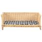 Preview: Hundekorb mit Kissen 90x54x35 cm Natur Weide