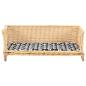 Preview: Hundekorb mit Kissen 90x54x35 cm Natur Weide
