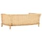 Preview: Hundekorb mit Kissen 90x54x35 cm Natur Weide