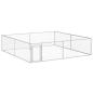 Preview: Outdoor-Hundezwinger Verzinkter Stahl 4 x 4 x 1 m