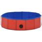 Preview: Hundepool Faltbar Rot 80×20 cm PVC