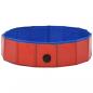 Preview: Hundepool Faltbar Rot 80×20 cm PVC
