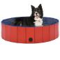 Preview: Hundepool Faltbar Rot 120 x 30 cm PVC